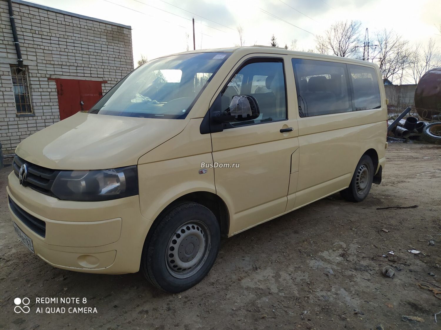 Перетяжка салона автомобиля Т5 2012 Бежевый класс С (премиум)